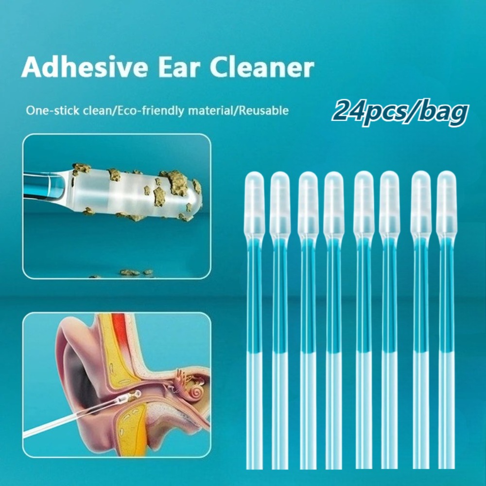 Pet Ear Cleaner - 24Pcs Disposable Silicone Ear Wax Remover