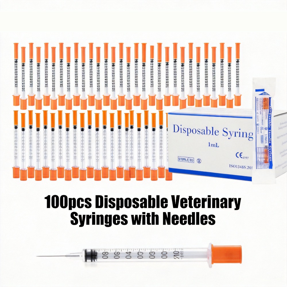 Pet Supplies Nz - 100pcs Disposable Syringe1ml 0.5ml 30G 31G