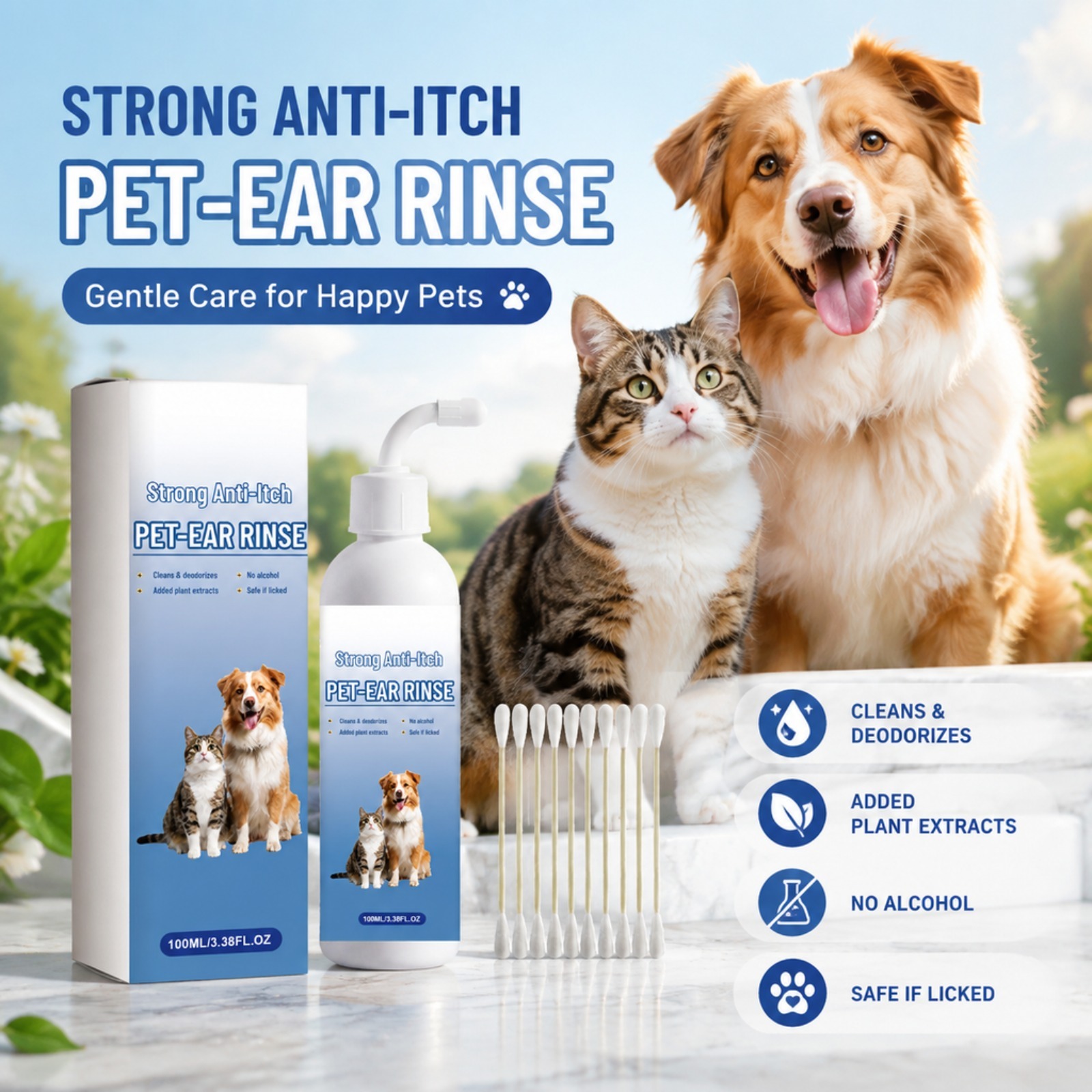Pet Ear Cleaner - Pet Ear Cleaner Drops Dog Cat