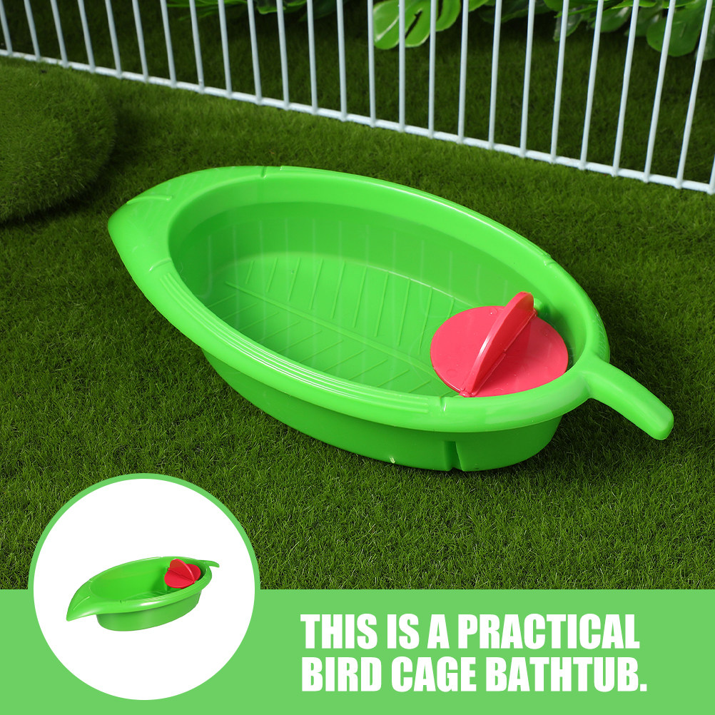 2Pcs Plastic Bird Cage Bathtub - огляд і ціна Bird Cage Parrot
