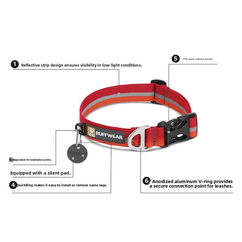Ruffwear Reflective Dog Collar - огляд і ціна Pet Supplies For Less
