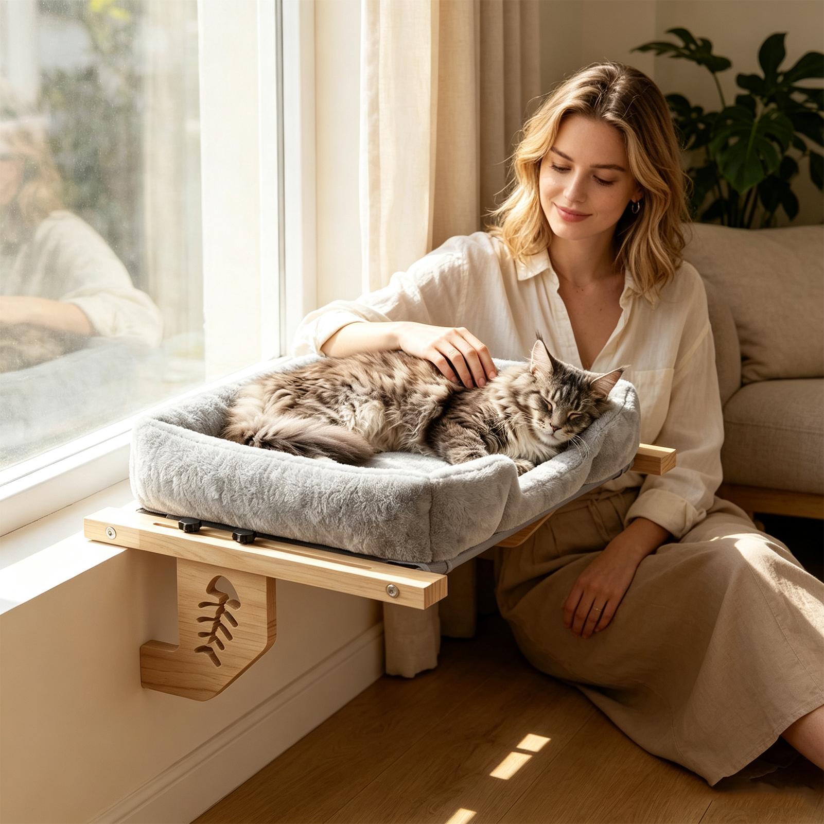 Cat Window Perch Resting Spot  - огляд і ціна Cat Window Perch