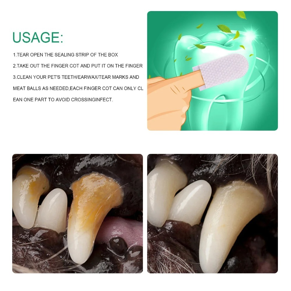 Disposable Pet Finger Cot Wet  - огляд і ціна Pet Ear Cleaner