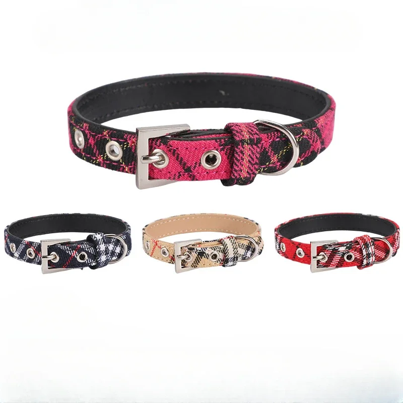 Pet Collar Scottish Plaid Dog  - огляд і ціна Pet Supplies Nz