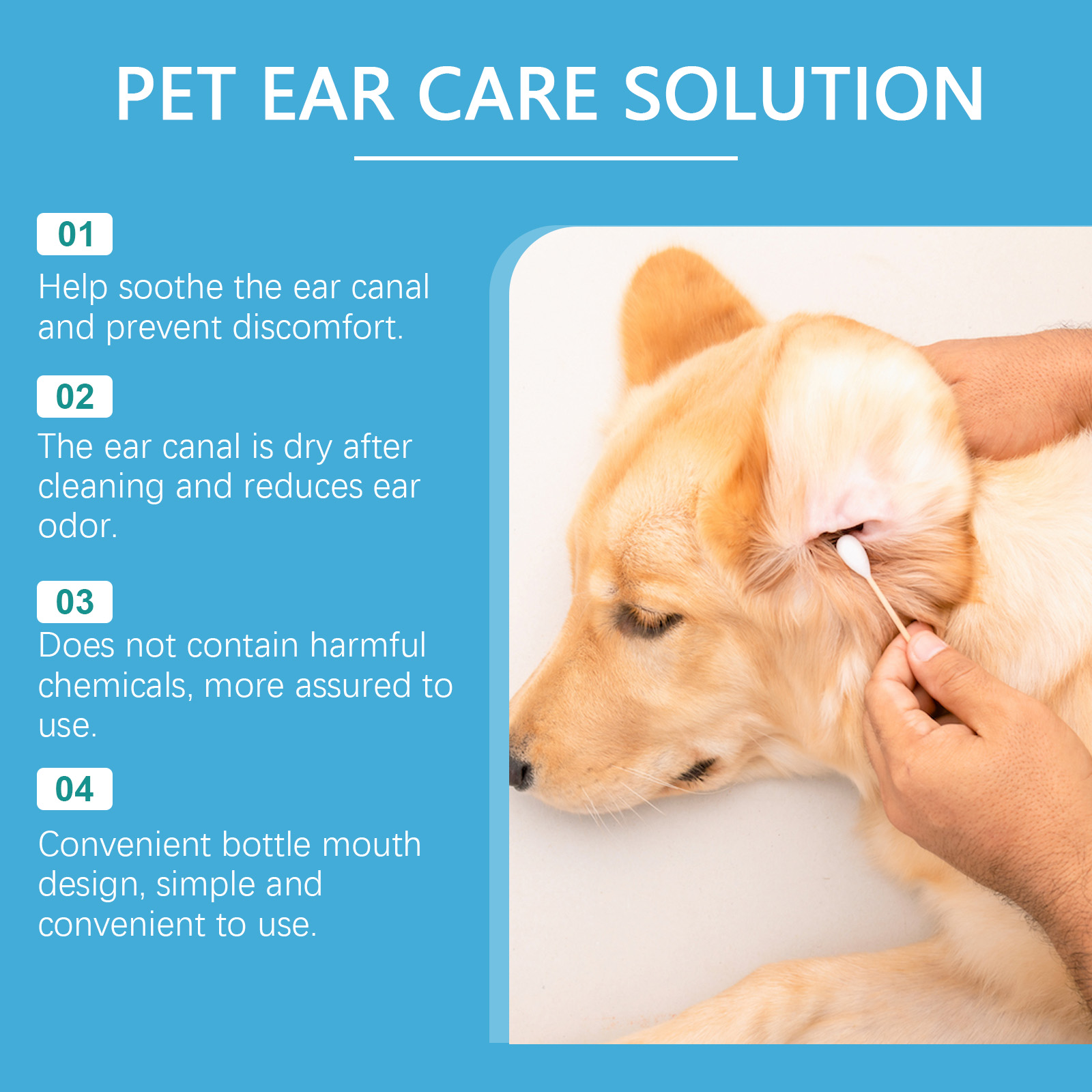 Pet Ear Cleaner Cat Dog Ear Cl - огляд і ціна Pet Ear Cleaner