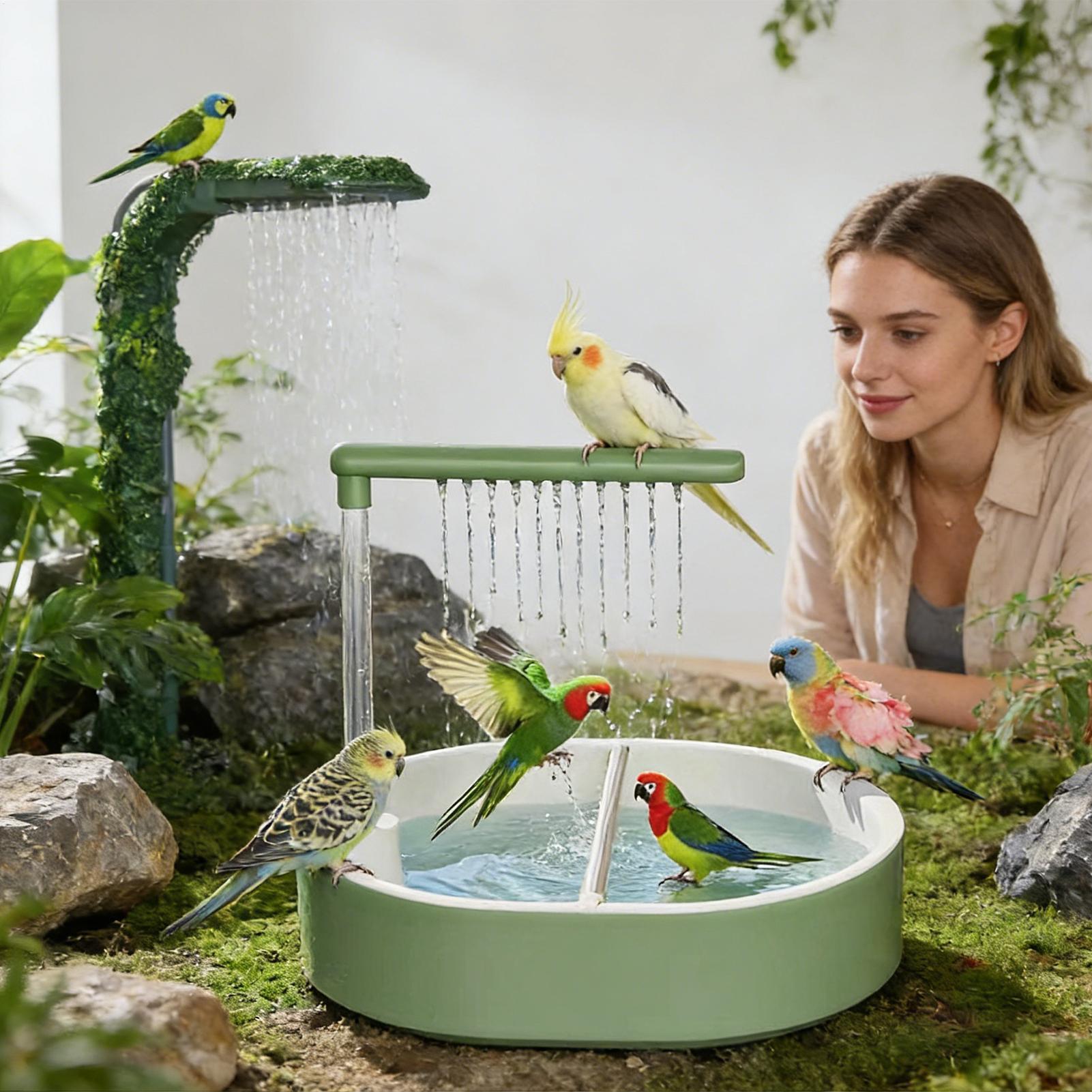 Automatic Bird Bath Pet Parrot - огляд і ціна Bird Cage Parrot