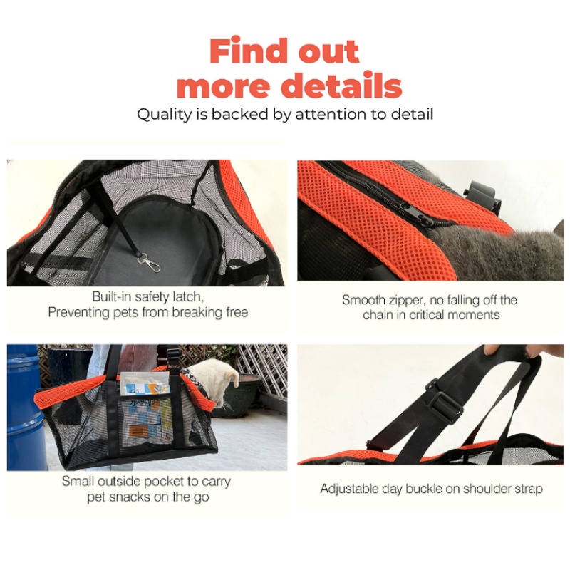 Pet Carrier Bags Mesh Breathab - огляд і ціна Pet Supplies For Less