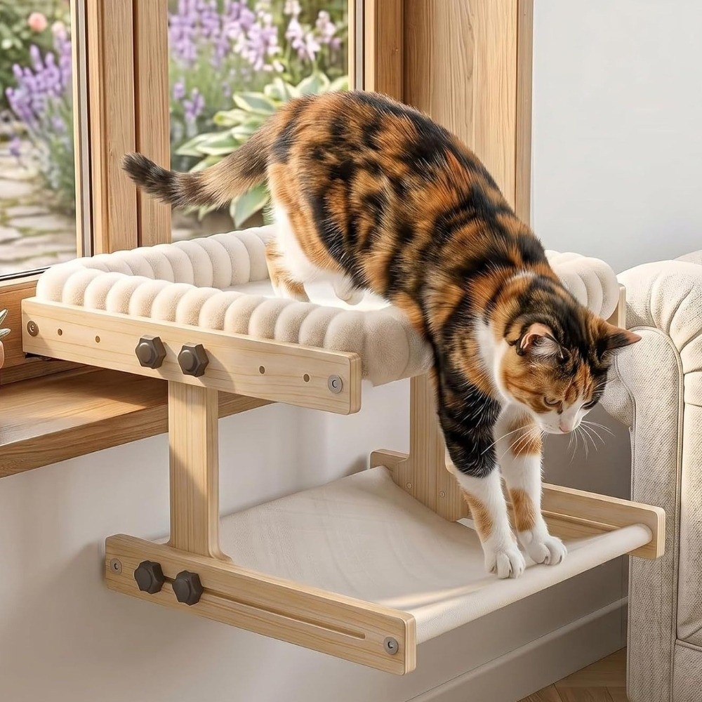Easy To Assemble Adjustable Ca - огляд і ціна Cat Window Perch