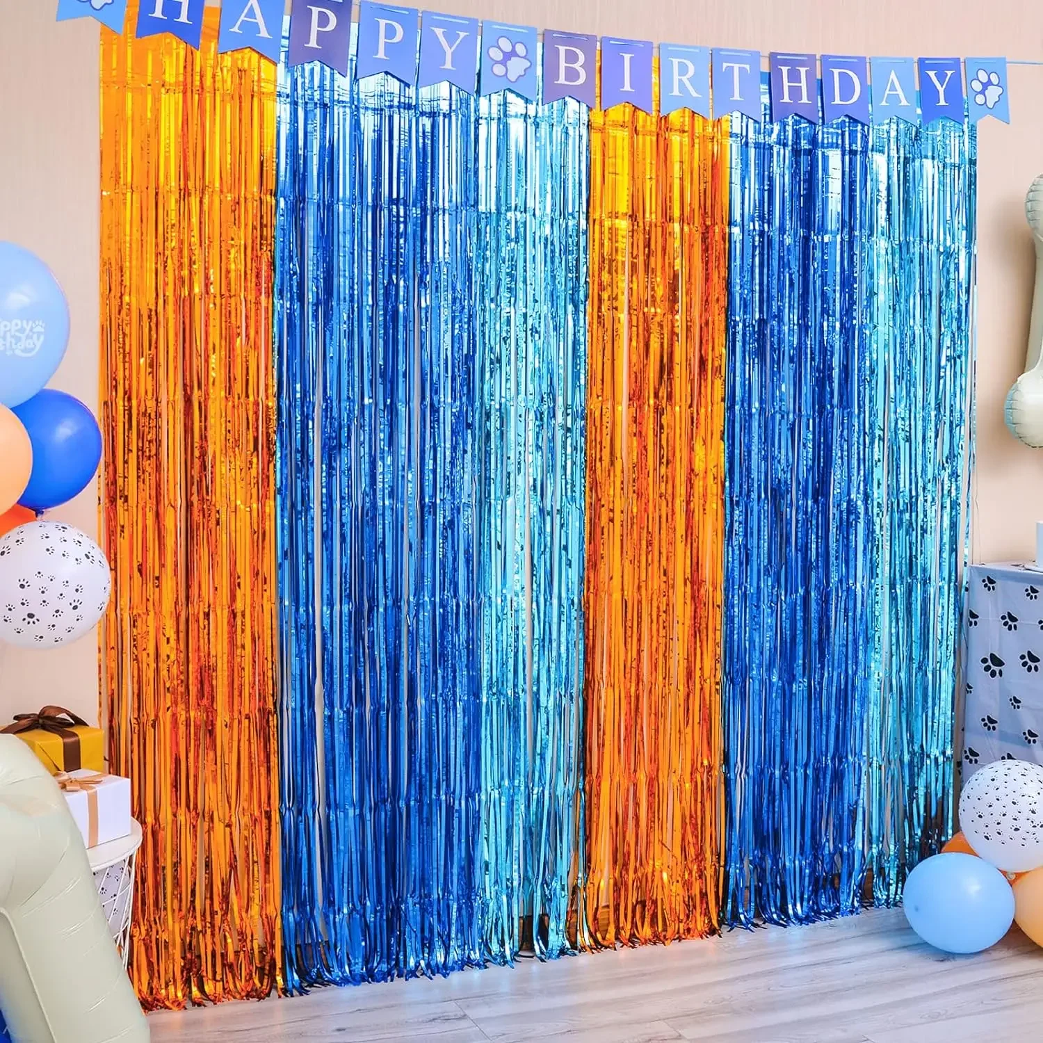 Orange Blue Dog Foil Fringe Cu - огляд і ціна Pet Supplies Nz