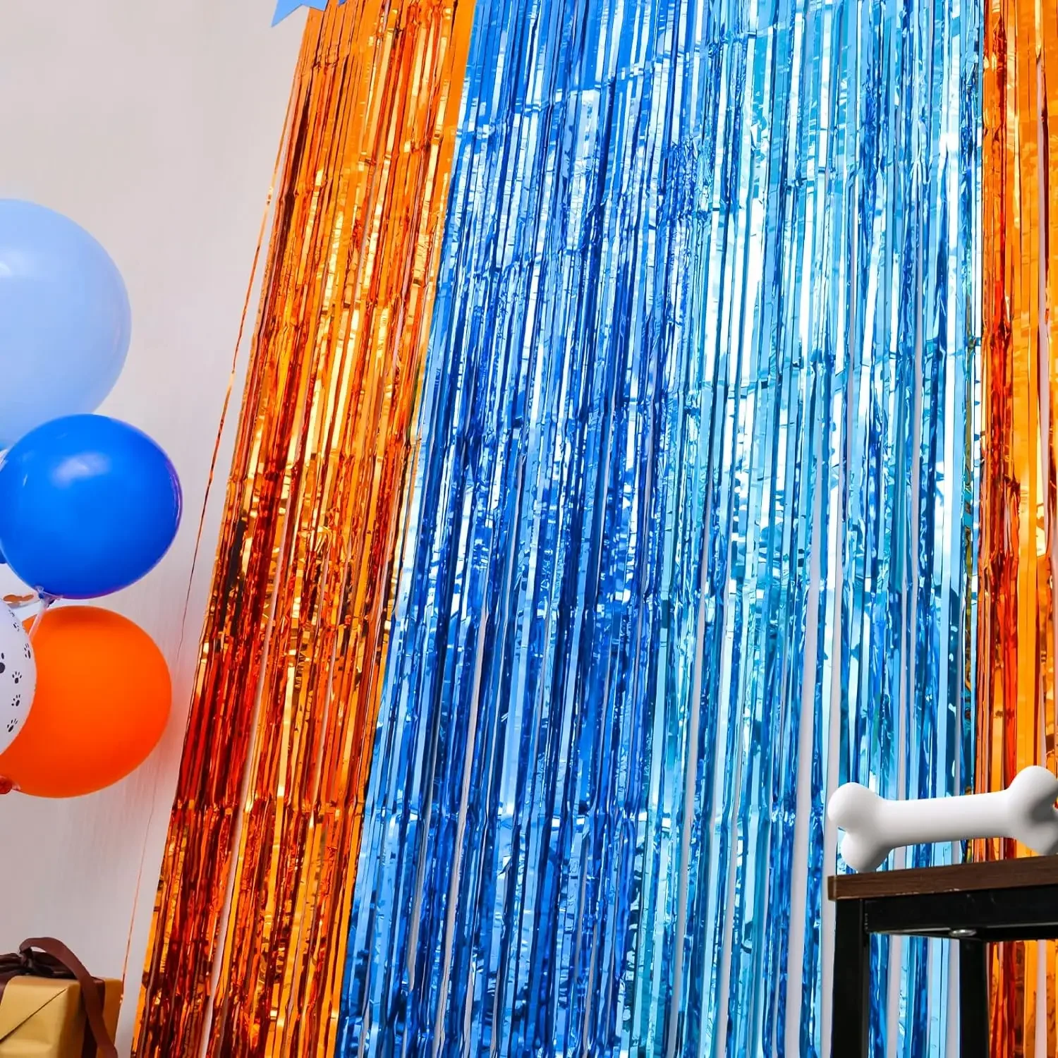 Orange Blue Dog Foil Fringe Cu - огляд і ціна Pet Supplies Nz