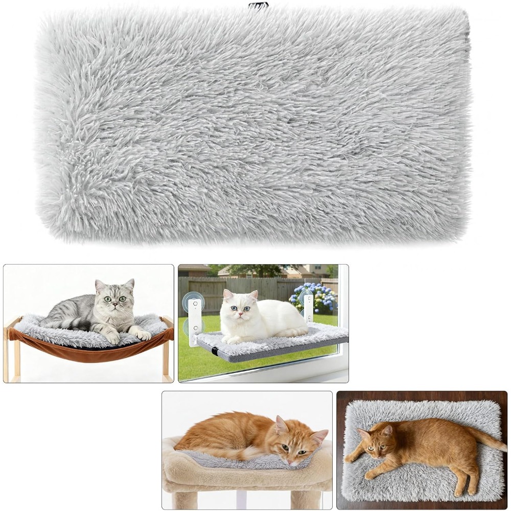 Large Fluffy Dog Cat Bed Mat P - огляд і ціна Cat Window Perch