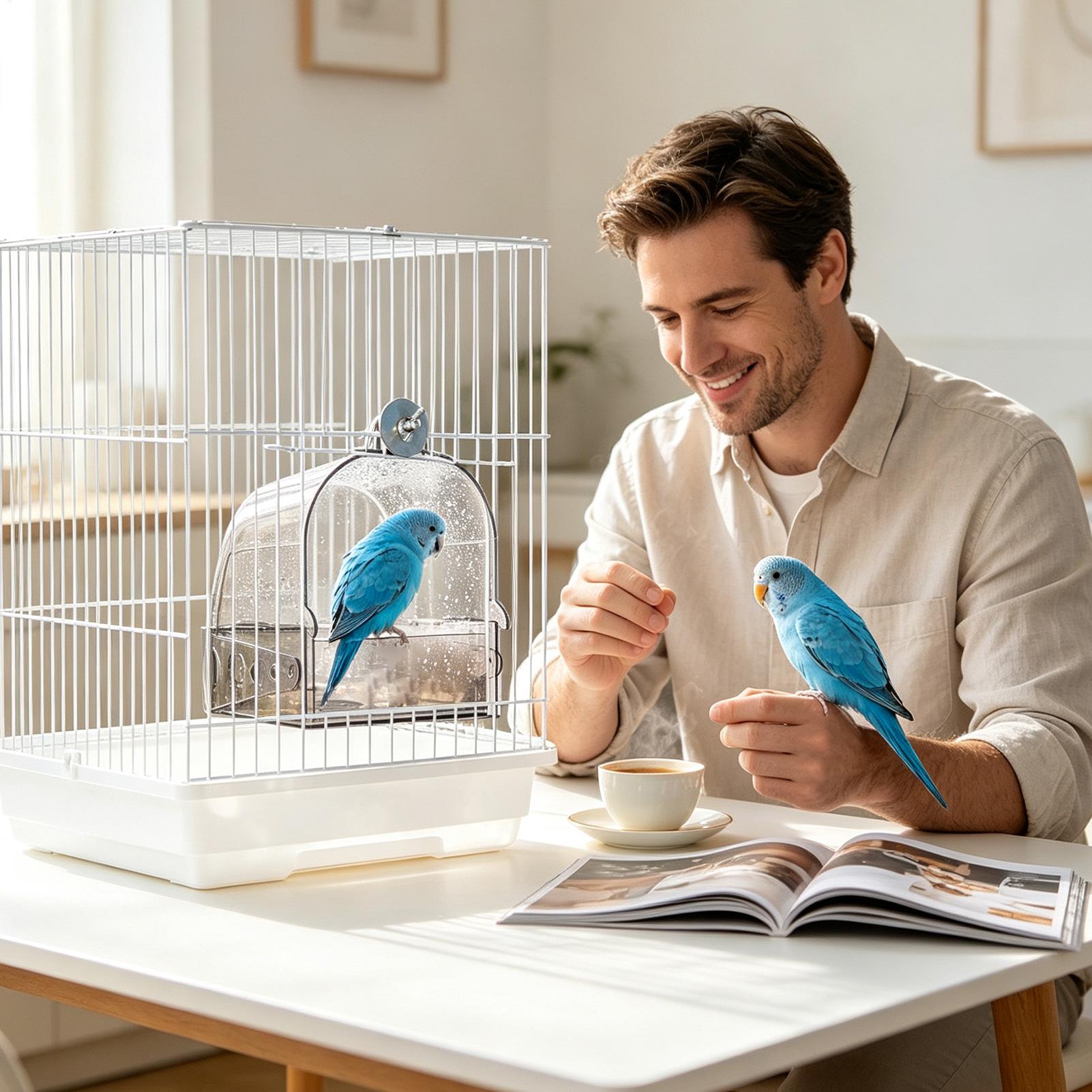 Bird Bath For Cage Detachable  - огляд і ціна Bird Cage Parrot
