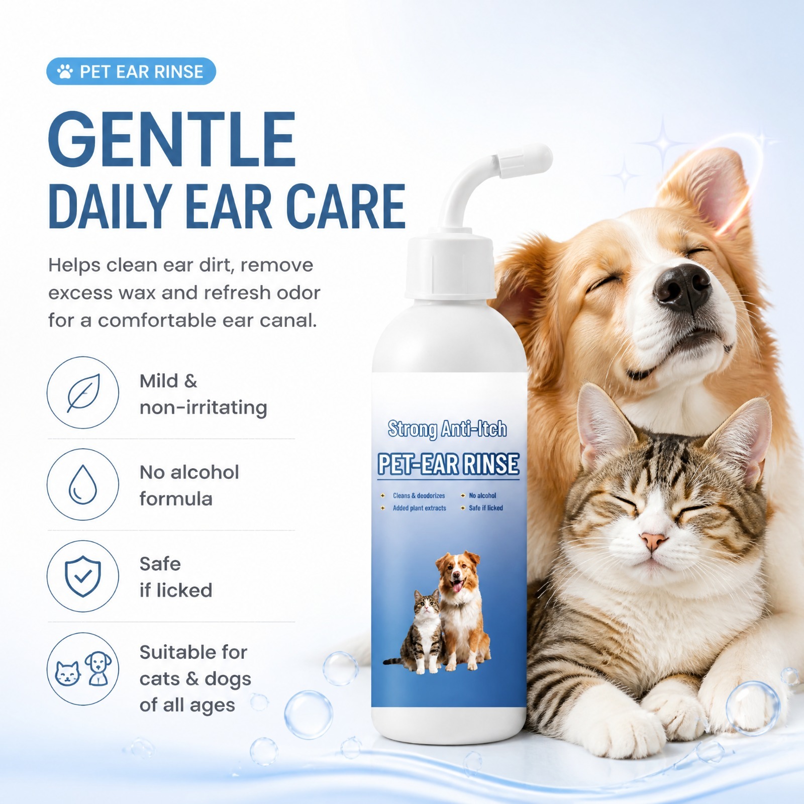 Pet Ear Cleaner Drops Dog Cat  - огляд і ціна Pet Ear Cleaner