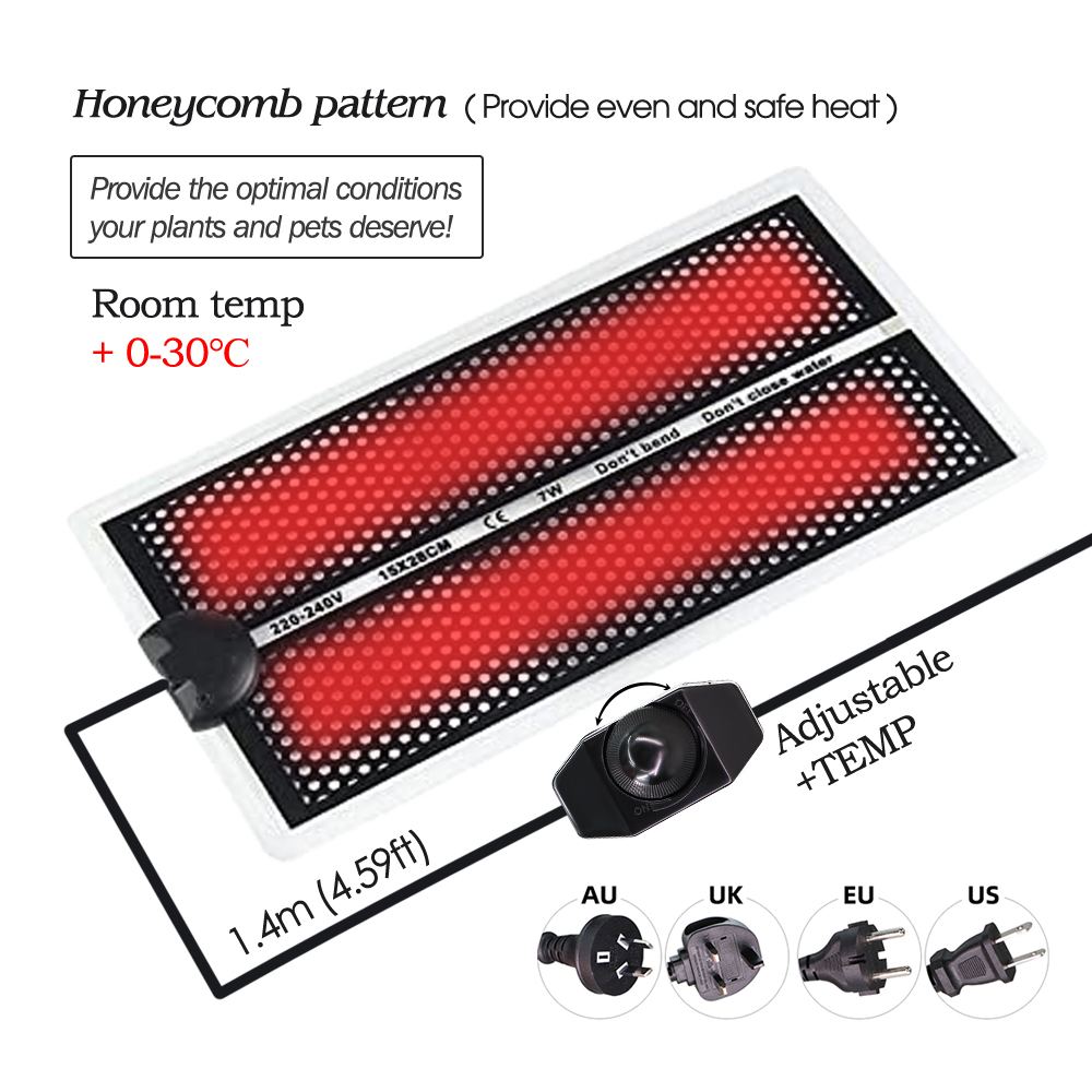 5-20W Garden Seedlings Heating - огляд і ціна Reptile Heating Mat